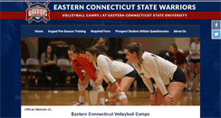 Desktop Screenshot of easternctvolleyballcamps.com
